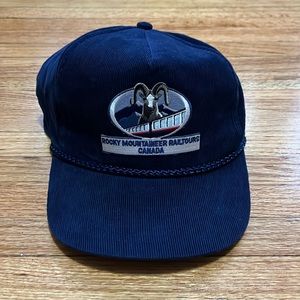Vintage Rocky Mountain Railtours Canada Snapback / Corduroy / 90s